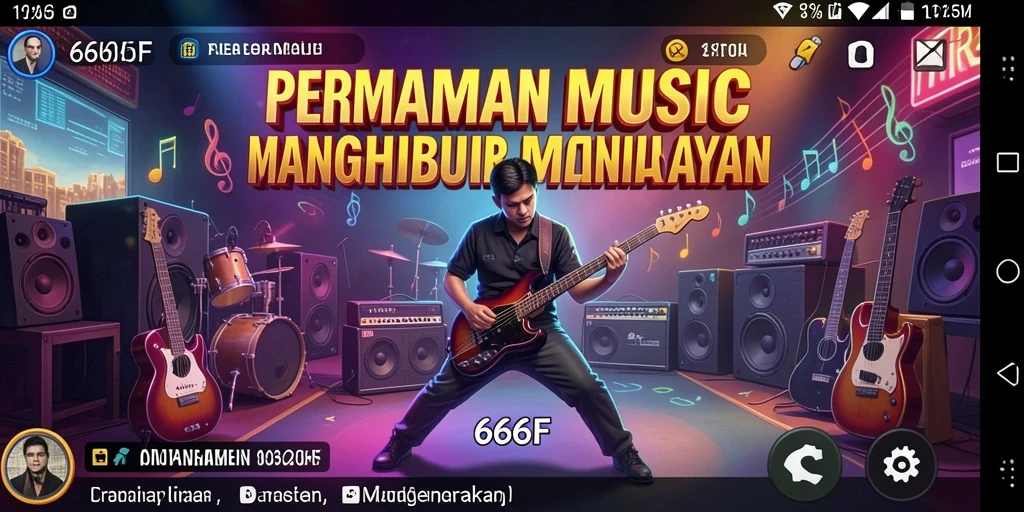 Tampilan gameplay 666F yang dinamis dan interaktif.