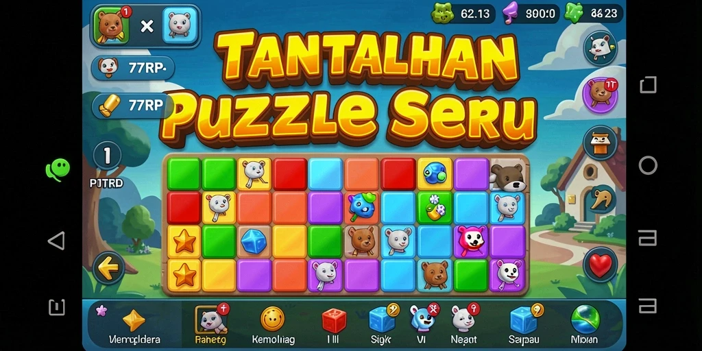 Screenshot gameplay menampilkan tantangan menarik dari 77RP