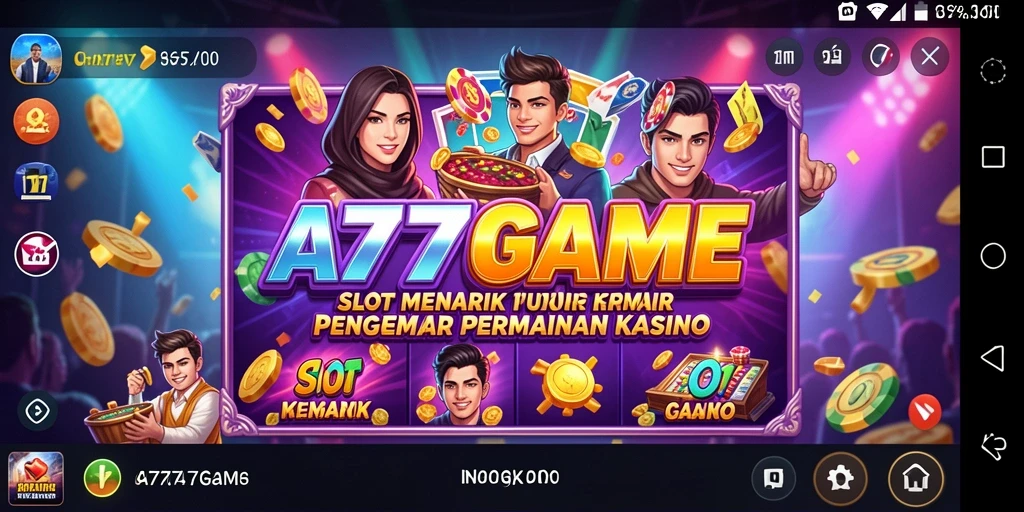 Screenshot A777GAME menunjukkan gameplay seru dengan grafis yang memukau.