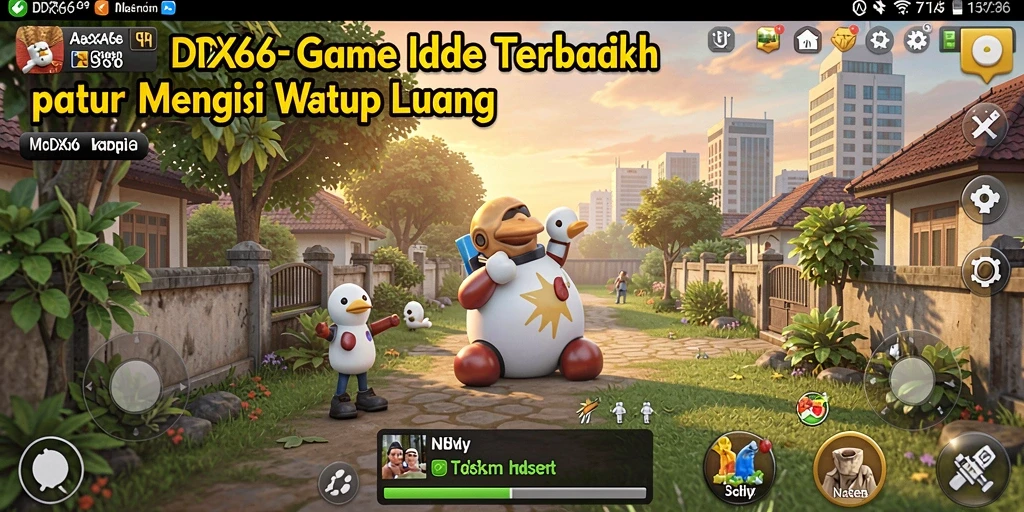 Tampilan gameplay IDX66 dengan aksi seru dan karakter menarik dari genre Idle.