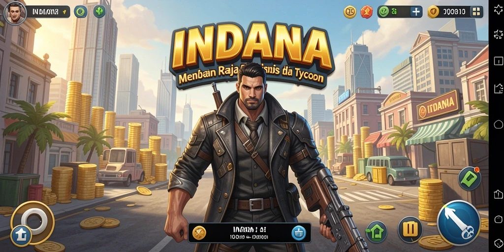 Tampilan gameplay <strong>INDAAA</strong> yang intens dan menarik di dunia Tycoon.