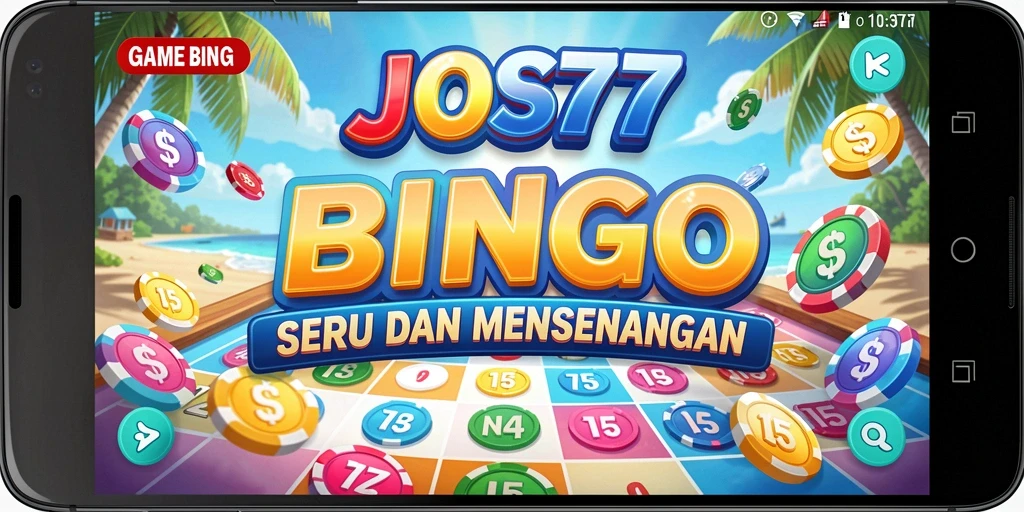 Tampilan gameplay seru dari JOS77 dengan aksi Bingo yang mendebarkan.