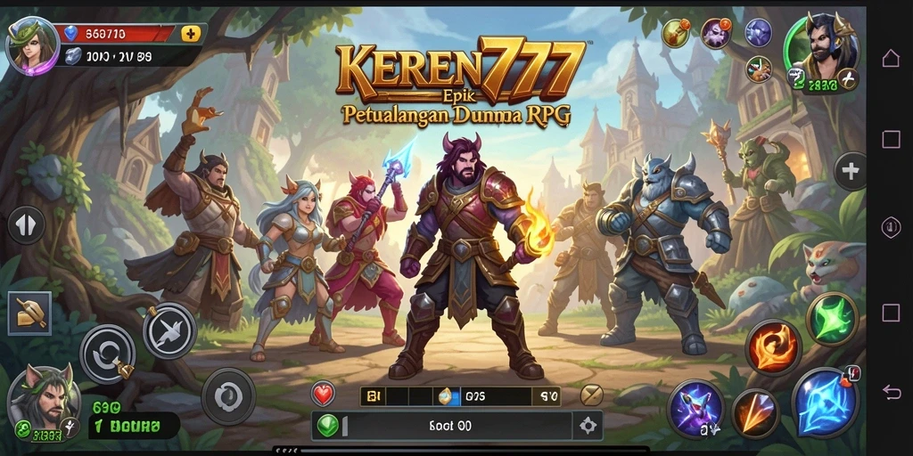 Tampilan gameplay KEREN777 yang seru dan mendebarkan.
