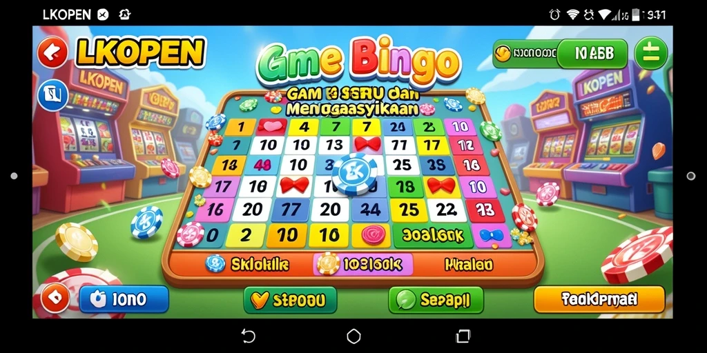 Tampilan gameplay LKOPEN dengan suasana Bingo yang ceria.