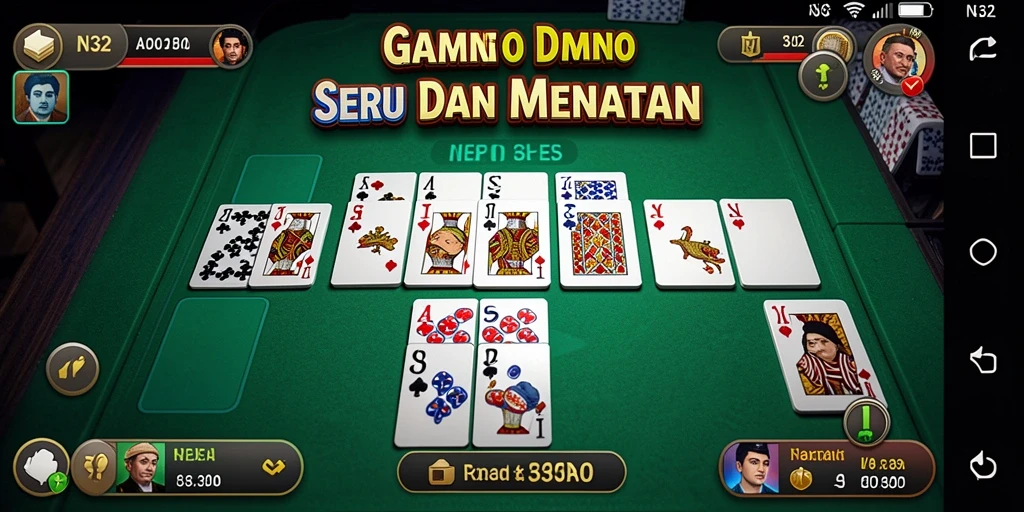 Tangkapan layar gameplay N32 menampilkan aksi seru permainan Domino.