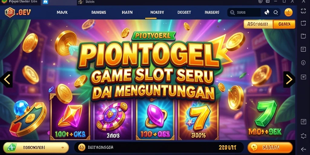 Screenshot PIONTOGEL menampilkan gameplay slot yang menarik dan seru.