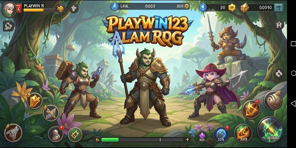 Tampilan gameplay RPG yang mendebarkan di PLAYWIN123.