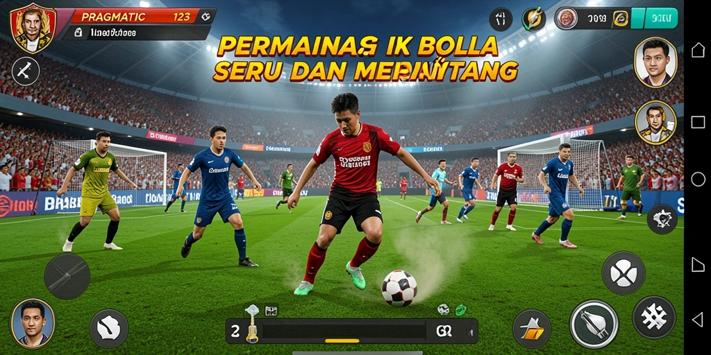 Tampilan gameplay PRAGMATIC123 dengan aksi sepak bola menarik.
