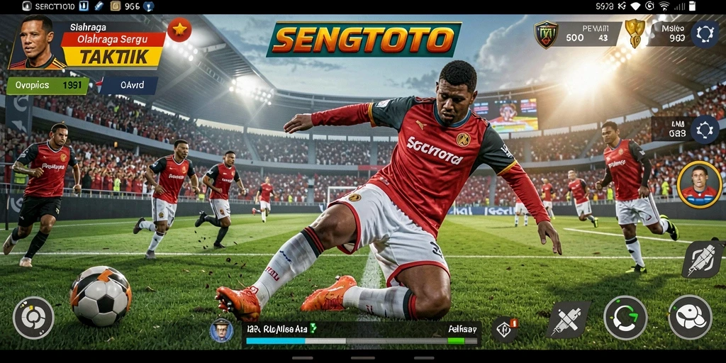 Screenshot gameplay SENGTOTO yang menampilkan aksi olahraga seru.