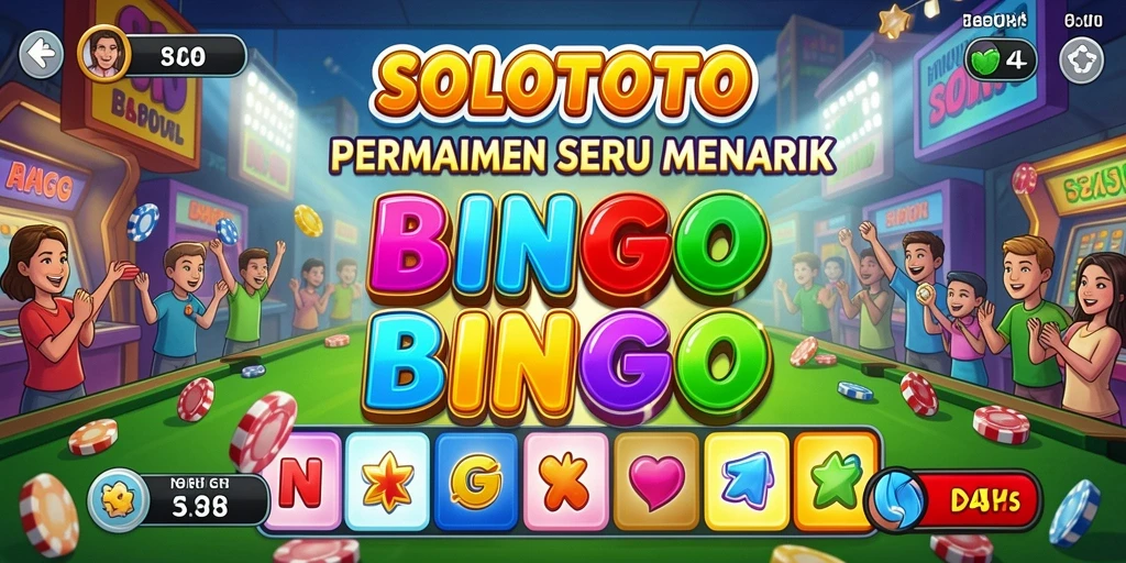 Tampilan gameplay bingo yang menarik dan interaktif.