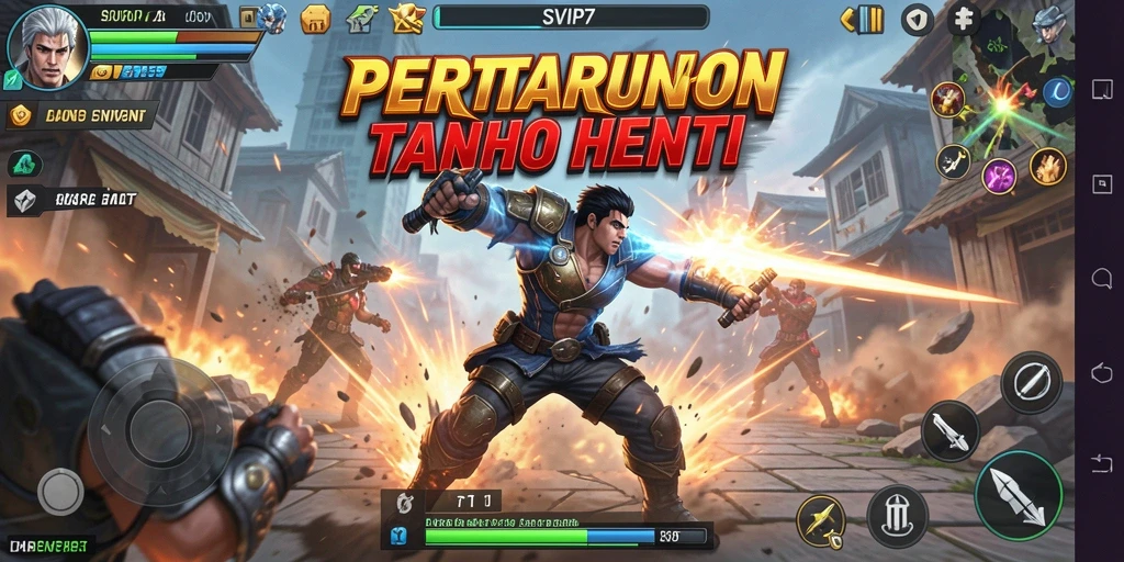 Tampilan gameplay seru dari SVIP7 dengan aksi bertempur yang cepat.